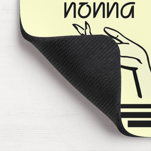 NonnaのレトロのTシャツおよびギフト マウスパッド (コーナー)