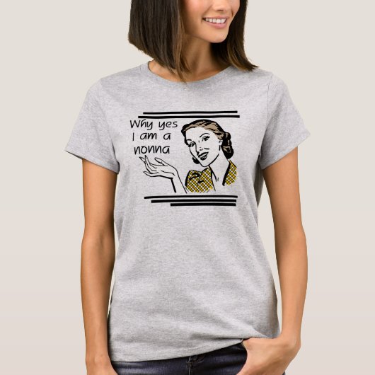 NonnaのレトロのTシャツおよびギフト Tシャツ (正面)