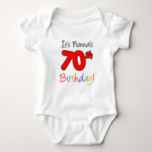 Nonnaの第70誕生日 ベビーボディスーツ