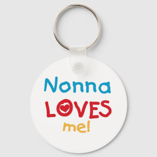 Nonnaは私をTシャツおよびギフト愛します キーホルダー