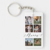 Nonnaスクリプト|孫フォトグリッドコラージュ キーホルダー (正面)