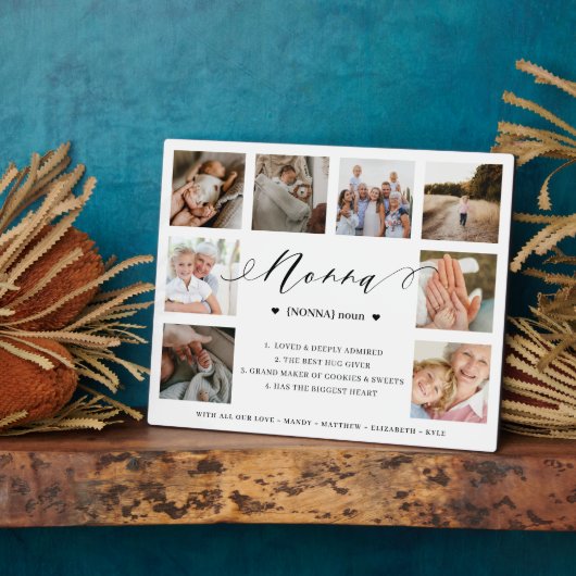 Nonna定義スクリプトフォトコラージキープサウ フォトプラーク (側面)