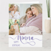 Nonna書道3フォトハッピーバースデーカード カード (正面)