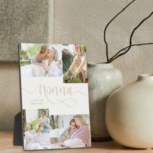 Nonna書道4フォトクリーム卓上プラーク フォトプラーク