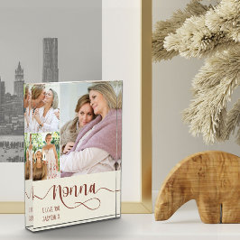 Nonna書道I Love You 3 Photo Cream Spice フォトブロック