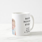 Nonna最高の祖母の名前フォトマグ コーヒーマグカップ (正面右)