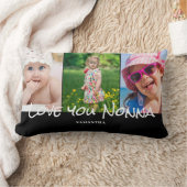 Nonna祖母3 Photo Collage ランバークッション (ブランケット)