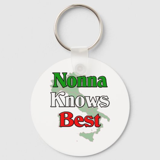 Nonna(おばイタリアンあん)mが知っ最高のている キーホルダー (正面)