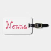 "Nonna"の荷物のラベル ラゲッジタグ (正面横)