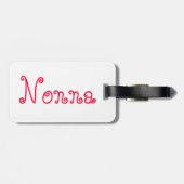 "Nonna"の荷物のラベル ラゲッジタグ (裏面横)