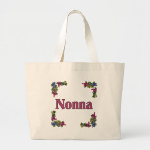Nonna (イタリアンな祖母) ラージトートバッグ