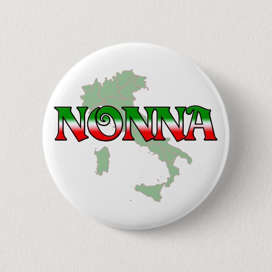 Nonna (イタリアンな祖母) 缶バッジ (正面)