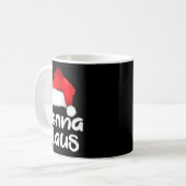Nonna Claus Christmas Family Matching Santa Hat Pa コーヒーマグカップ (正面左)