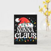 Nonna Claus Funny Xmas Christmas Grandma Holiday S カード (黄色い花)