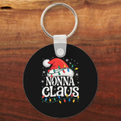 Nonna Claus Funny Xmas Christmas Grandma Holiday S キーホルダー (正面)
