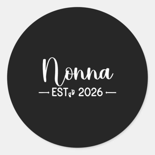 Nonna Est 2026 New Matching Mother To Be 2026  ラウンドシール (正面)