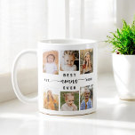 Nonna Ever最高の - Soldies Photo Collage コーヒーマグカップ<br><div class="desc">こ祝の孫と最高のの「ノナ・エパーソナライズされたバー」写真コラージュのコーヒーマグ。この心のこもった贈り物は、特別な瞬間を捉えた大切な写真のコラージュを愛情を込めて配置し、心のこもったメッセージで補完する。セラミック高品質製で、電子レンジと食洗機の両方が安全で利便性と耐久性に優れている。この意味ある記念の品は、ノナが楽しむ飲み物にお気に入りの最適で、孫たちと共有する特別な瞬間を思い出す。</div>
