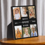 Nonna Ever最高の - Soldies Photo Collage フォトプラーク<br><div class="desc">こ祝の孫の写真パーソナライズされたコラージュのプラークと「NaNa Ever」。この心のこもった贈り物は、特別な瞬間を捉えた大切な写真の美しいコラージュと愛情に満ちたメッセージを補完する。仕上げ高品質の素材を使ったお洒落作品で、大切に思い出に残るキープサケとして自宅で展示するのに最適。どの大事な行事にも最適で、このプラークはNaNaと彼女の孫の特別な絆を尊重し、愛と感謝の思いやりと意味のあるジェスチャーを作る。</div>