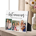 Nonna Ever最高の - Soldies Photo Collage フォトプラーク<br><div class="desc">こ祝の孫の写真パーソナライズされたコラージュのプラークと「Nonna Ever」。この心のこもった贈り物は、特別な瞬間を捉えた大切な写真の美しいコラージュと愛情に満ちたメッセージを補完する。仕上げ高品質の素材を使ったお洒落作品で、大切に思い出に残るキープサケとして自宅で展示するのに最適。どの大事な行事にも最適で、このプラークはノナと彼女の孫の特別な絆を尊重し、愛と感謝の思いやりと意味のあるジェスチャーを作る。</div>