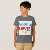 Nonna Loves Me Tシャツとギフト Tシャツ (正面フル)
