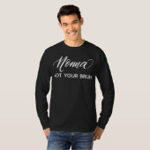 Nonna Not Your Bruh Grandma of Teens Anti Bruh Tシャツ (正面フル)