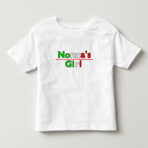 Nonna's Girl Toddler T-shirt to Match Nonna トドラーTシャツ