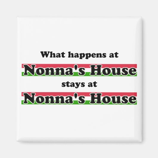 Nonna's Houseで起こること マグネット (正面)