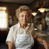 Nonna's Italian Kitchen Pretty Typography  エプロン