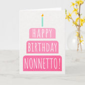 Nonnettoの誕生日カード カード (黄色い花)