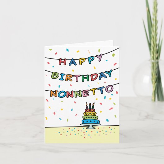 Nonnettoの誕生日カード カード (正面)