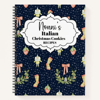NonniのイタリアンChristmas Cookieレシピ ノートブック