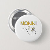 Nonni 2の蜂 缶バッジ (正面&裏面)