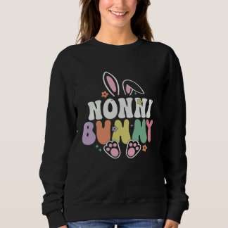 Nonni Bunny Women Easter Day Rabbit Grandma Family スウェットシャツ