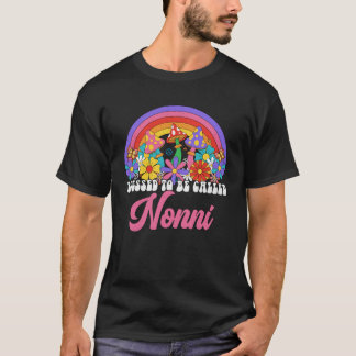 Nonni Rainbow Groovy Hippie Fと呼賛美ばれる Tシャツ