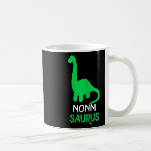 Nonni-saurus Funny Dino Dinosaur Nonnisaurus  コーヒーマグカップ (右)
