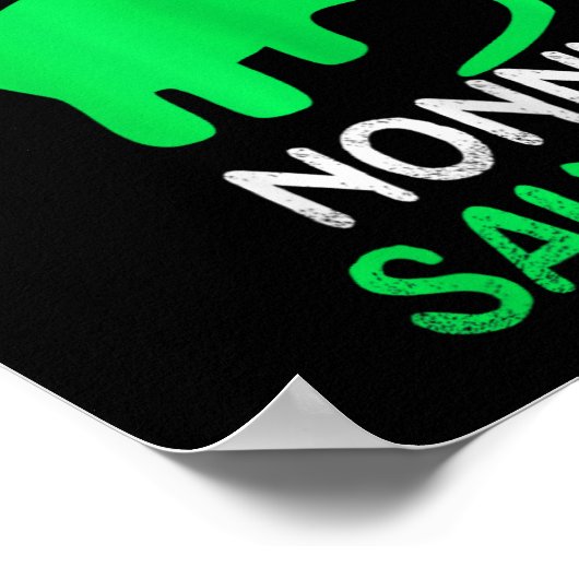 Nonni-saurus Funny Dino Dinosaur Nonnisaurus  ポスター (角)