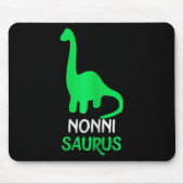 Nonni-saurus Funny Dino Dinosaur Nonnisaurus  マウスパッド (正面)