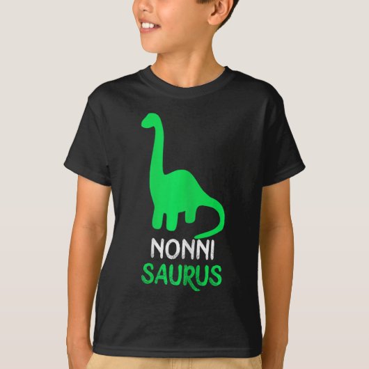 Nonni-saurus Funny Dino Dinosaur Nonnisaurus Tシャツ (正面)