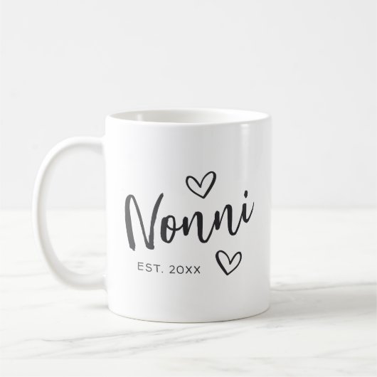 Nonni Yearを創設おばあちゃん コーヒーマグカップ (左)