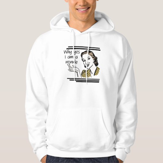 NonnieのレトロのTシャツおよびギフト パーカ (正面)