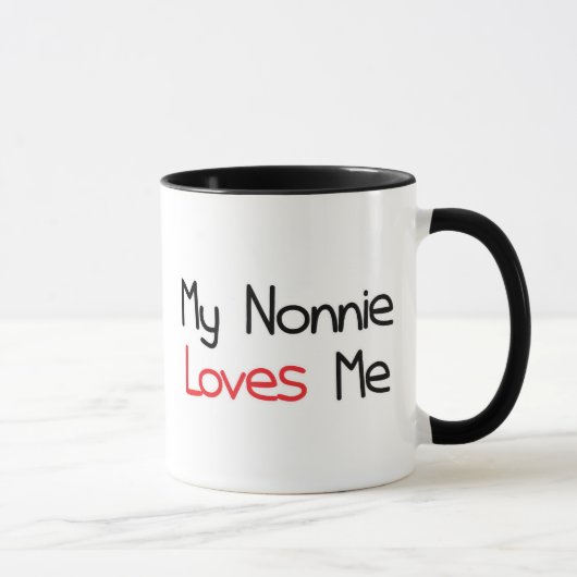 Nonnieは私を愛します マグカップ (右)