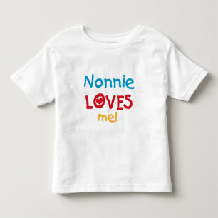 Nonnieは私をTシャツおよびギフト愛します トドラーTシャツ