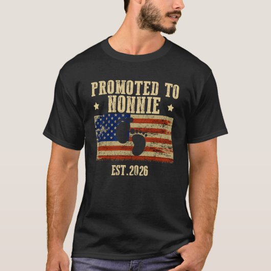 NONNIE 2026ベビーシャワーUSA American Fに昇格 Tシャツ (正面)