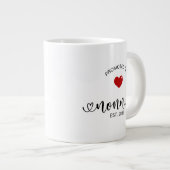 Nonnie Established New Grandmother Gift ジャンボコーヒーマグカップ (正面右)