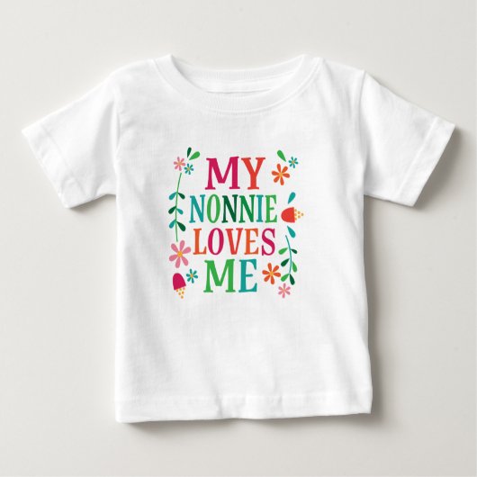 Nonnie Loves Me孫Tシャツ ベビーTシャツ (正面)