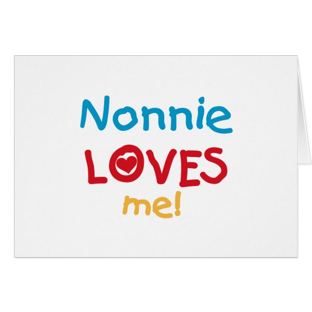 Nonnie Loves Me Tシャツとギフト (正面横)