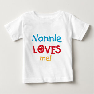 Nonnie Loves Me Tシャツとギフト ベビーTシャツ