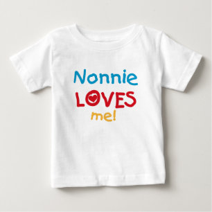 Nonnie Loves Me Tシャツとギフト ベビーTシャツ