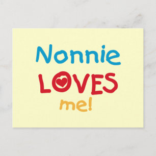 Nonnie Loves Me Tシャツとギフト ポストカード
