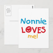 Nonnie Loves Me Tシャツとギフト ポストカード (正面/裏面)